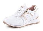 ELENA EDEN, sytlische Damen-Sneaker, Weite H, mit herausnehmbarem Fussbett WEISS-GOLD
