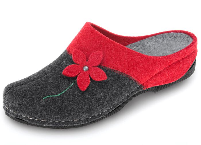 Laurina, klassische Damen-Hausschuhe, mit anatomisch geformtem Fussbett 