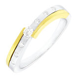 Eleganter Damenring in Bicolor