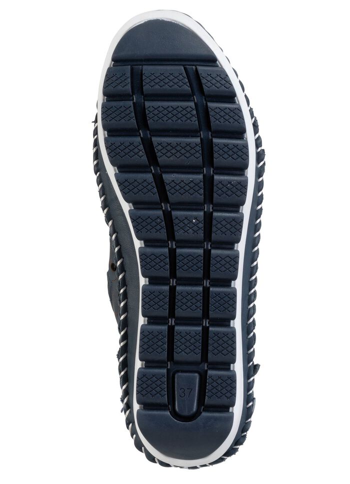 Gemini Bootie mit Knitter-Struktur MARINE