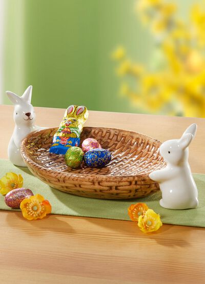 Deko-Schale in Flechtoptik 