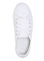 Elegante Damen-Schn&uuml;rschuhe, mit herausnehmbarem Fussbett WEISS