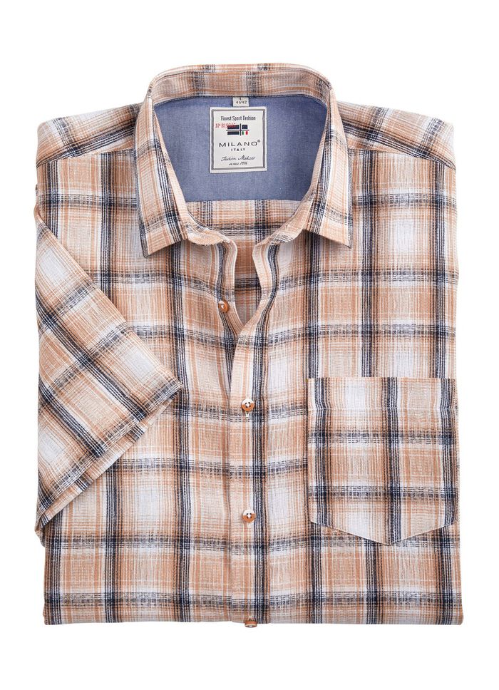 Kariertes Hemd von &laquo;Milano Italy&raquo; in 3 Farben 
