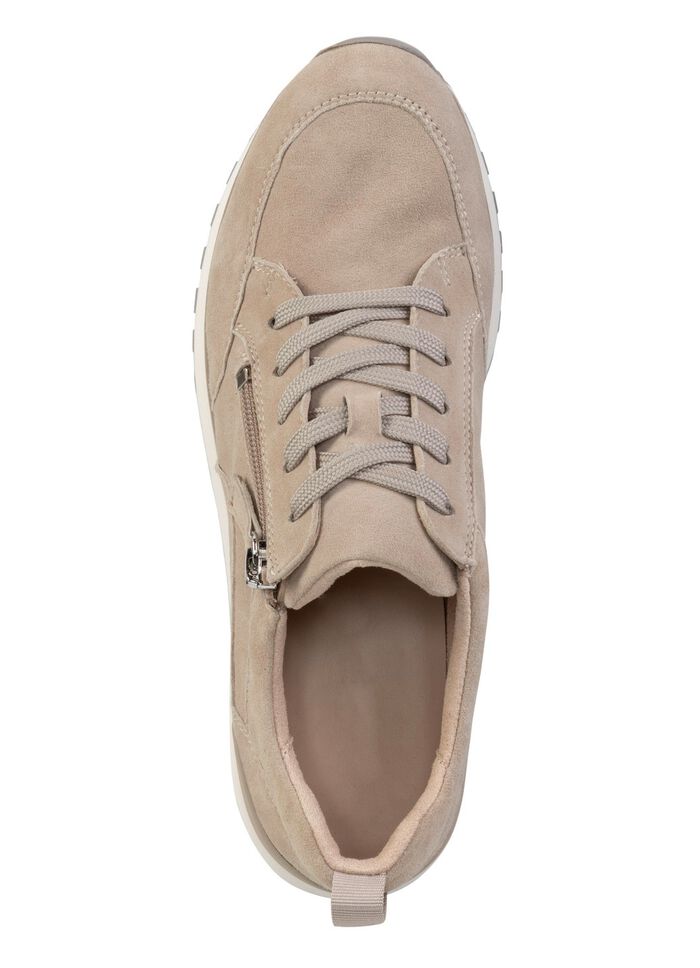 Caprice, trendige Damen-Sneaker, Weite G, mit herausnehmbarem Fussbett BEIGE