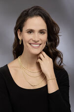 Gedrehte Creolen in Hochglanz 