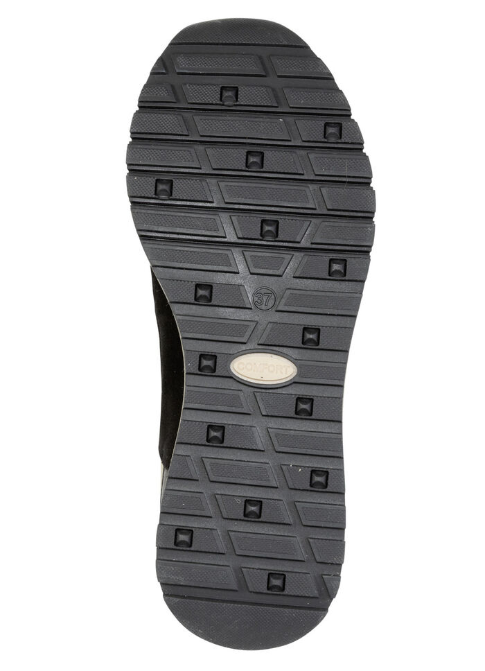 laurakent, stylische Damen-Sneaker, Weite G, mit herausnehmbarem Fussbett SCHWARZ-BORDEAUX-GOLD