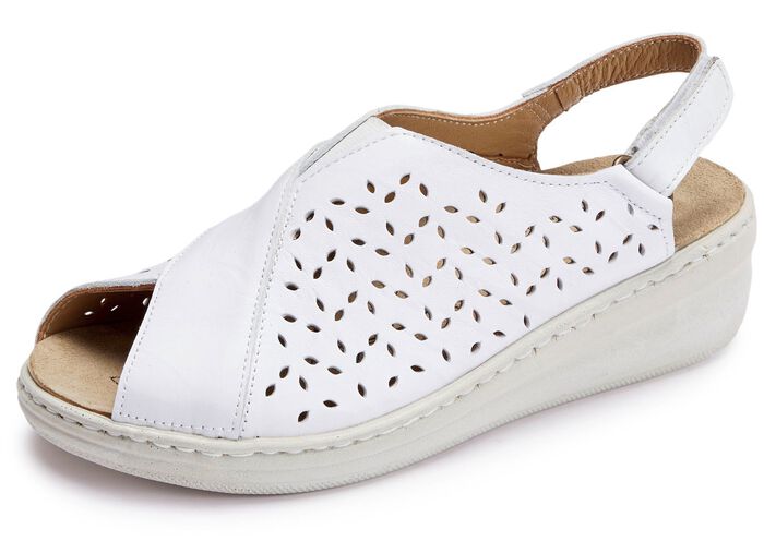 Gemini Sandale aus luftig perforiertem Rind-Nappaleder 