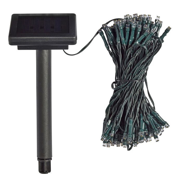 Solar-Lichterkette mit 200 kaltwei&szlig;en LEDs 