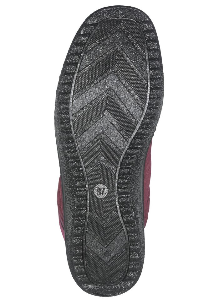 ELENA EDEN Stiefelette aus wetterfestem Textilmaterial BORDEAUX