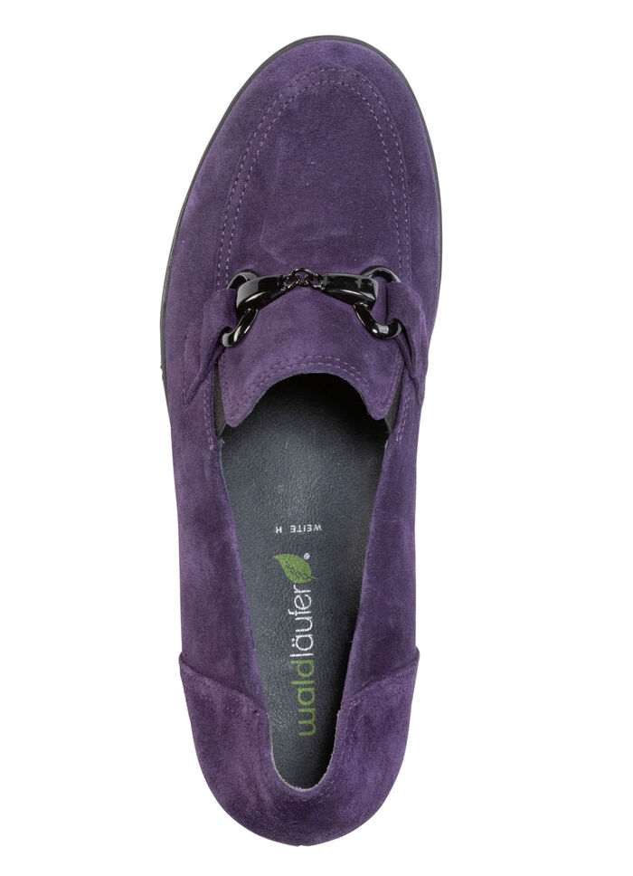 Waldläufer, bequemer Damen-Trotteur, Weite H, mit herausnehmbarem Fussbett LILA