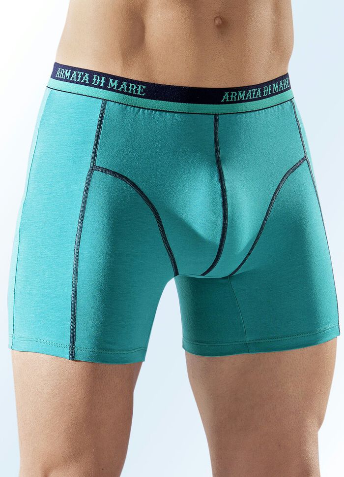 Viererpack Pants aus Feinjersey,  etwas längeres Bein,uni 
