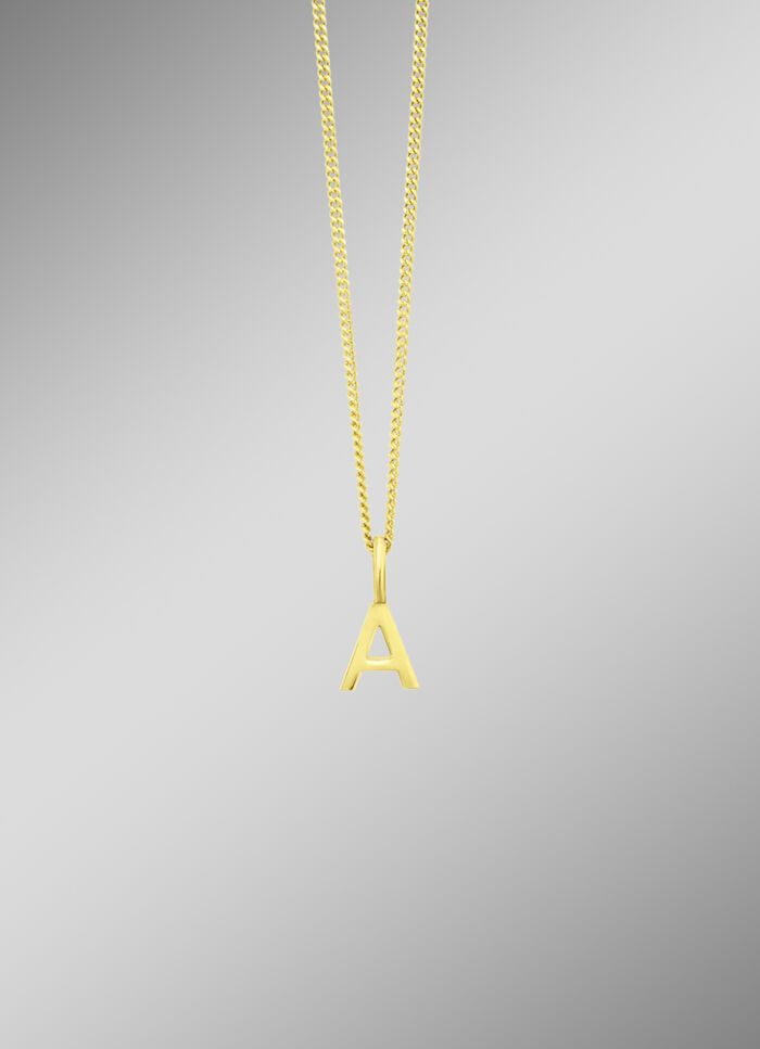 Buchstaben-Anhänger mit Panzerkette 