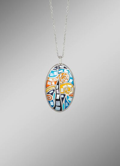 Anh&auml;nger mit Mosaik-Design 