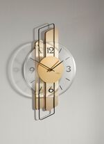 Wanduhr mit pr&auml;zisem Quarzuhrwerk GOLD