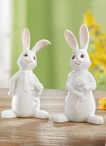 Goebel-Hasen von Hand gefertigt und bemalt WEISS