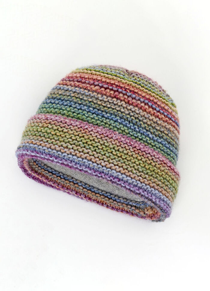 Grobstrick-Mütze mit Farbverlauf MULTICOLOR