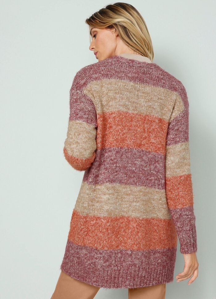 Strickjacke in Garnmix 