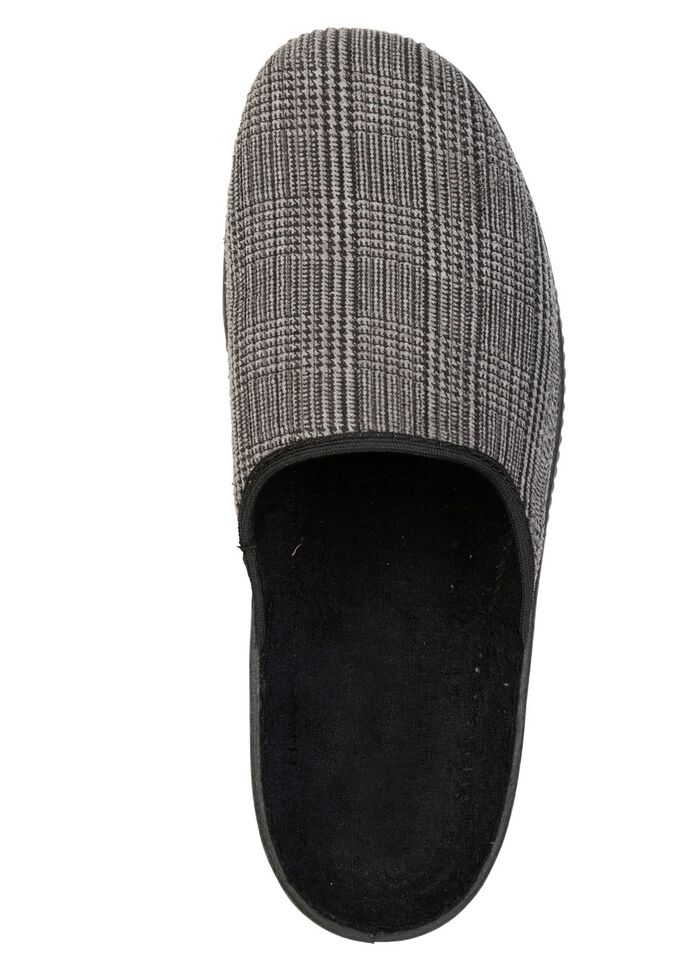 Klassiche Herren-Hausschuhe, mit anatomisch geformtem Fussbett GRAU
