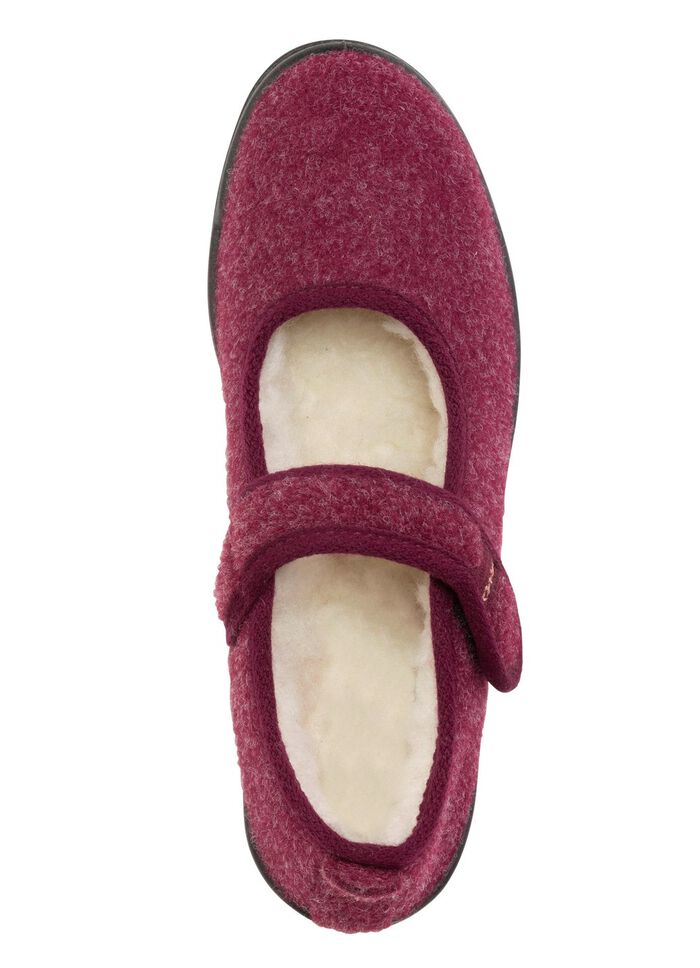 Spangenschuh aus weichem Filz BORDEAUX