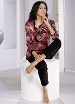 Pyjama mit Knopfleiste und langen &Auml;rmeln 