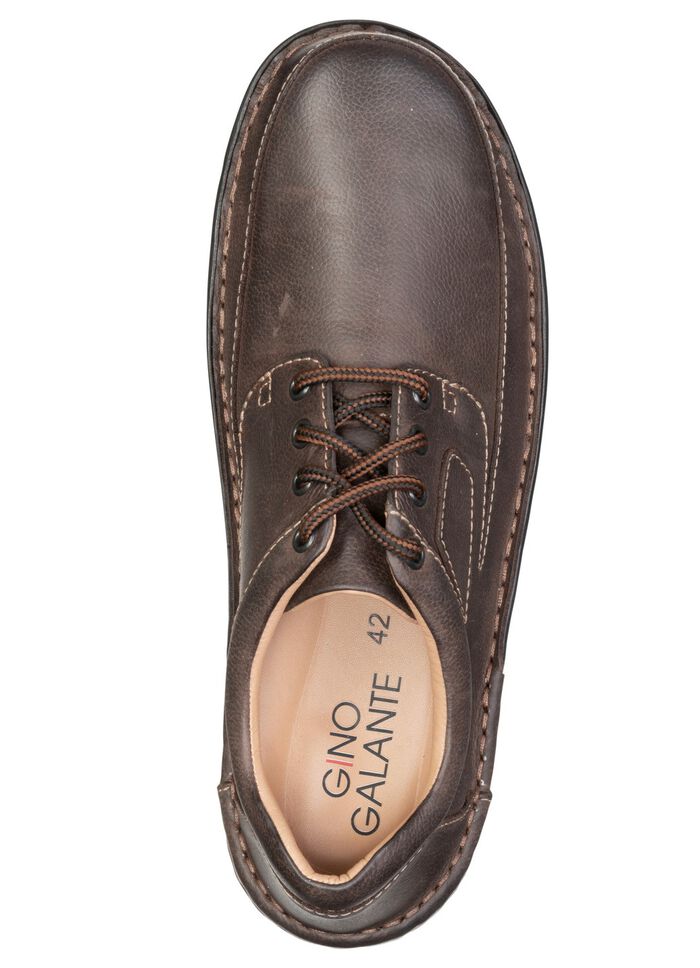 GINO GALANTE, klassische Herren-Schn&uuml;rschuhe, mit herausnehmbarem Fussbett MARONE