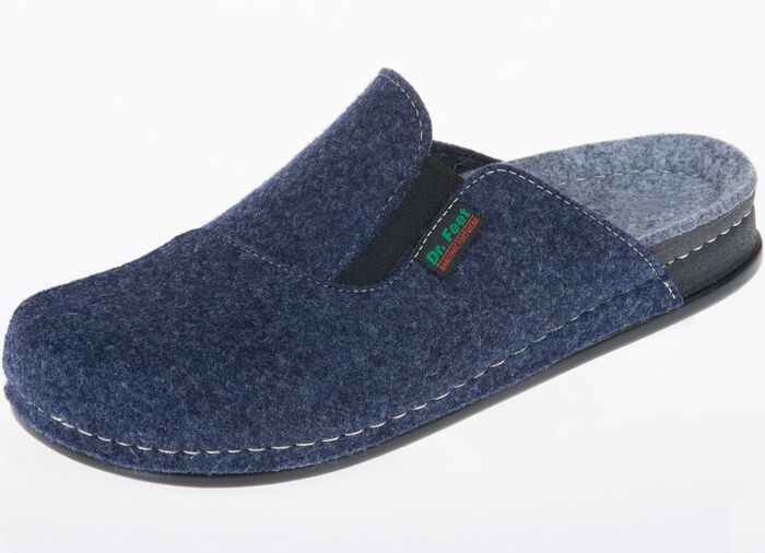 Klassische Herren-Hausschuhe, mit anatomisch geformtem Fussbett 
