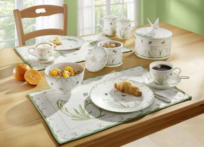 Gedeck-Serie &laquo;Colourful Spring&raquo;- Fr&uuml;hst&uuml;cksteller 