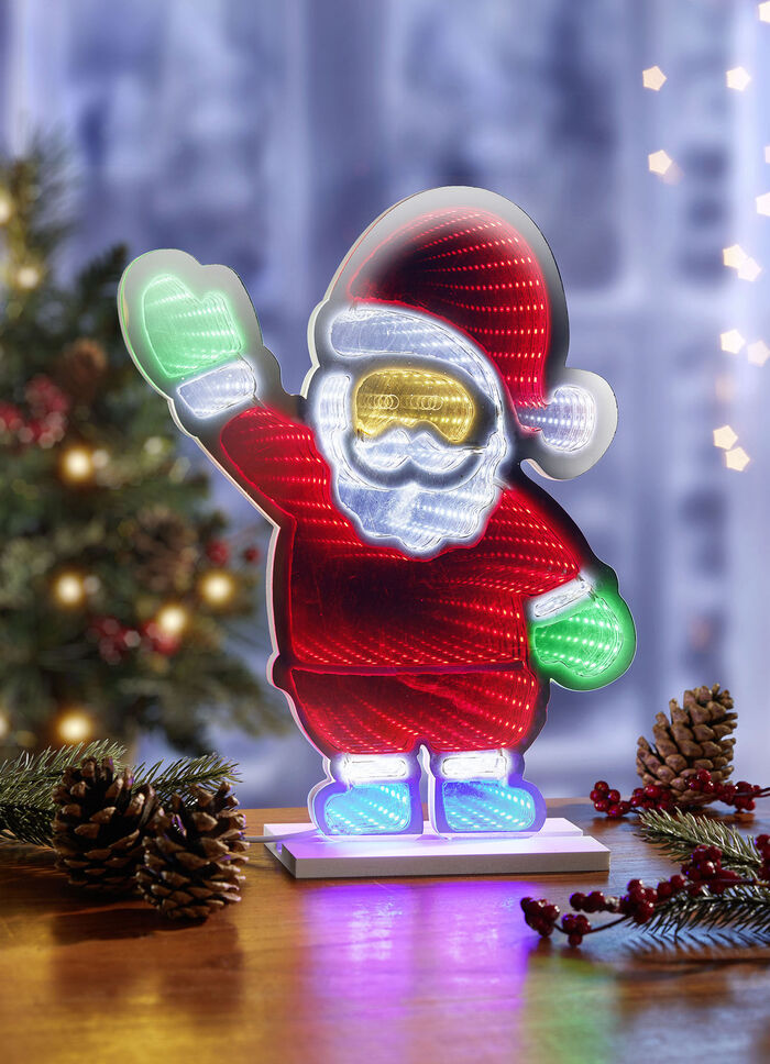 LED-Weihnachtsmann aus Kunststoff 