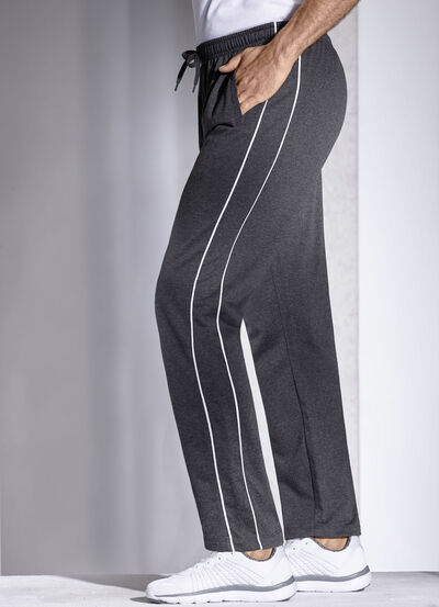 Freizeithose mit seitlichen Paspeln 