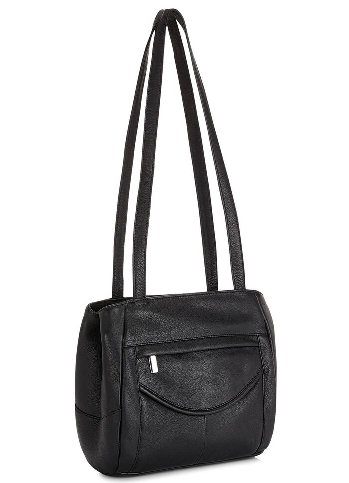 Laurina Tasche aus Rind-Nappaleder SCHWARZ