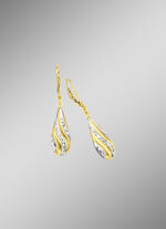 Diamantierte Ohrringe in Bicolor