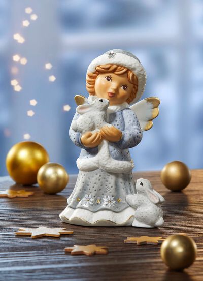 Engel mit H&auml;schen aus der Nina & Marco-Serie von Goebel 