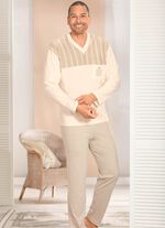 G&ouml;tting Schlafanzug mit V-Ausschnitt und Brusttasche 