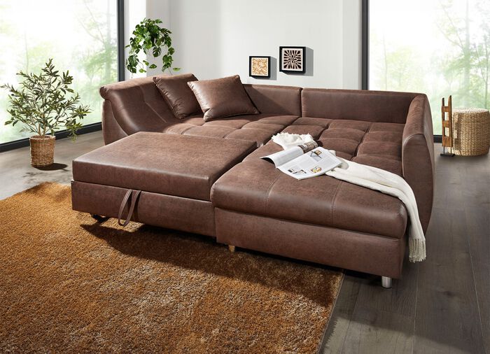 Polsterecke mit Bettfunktion BRAUN