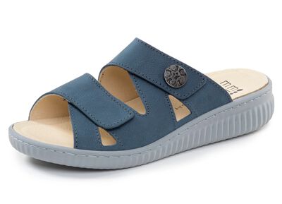 ELENA EDEN, bequeme Damen-Pantoletten, Weite H, mit herausnehmbarem Fussbett 
