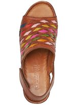 Gemini Sandalette mit raffinierten, bunten Flechtdurchz&uuml;gen 