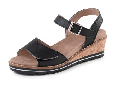 ELENA EDEN, bequeme Damen-Sandaletten, Weite H, mit herausnehmbarem Fussbett 