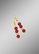 Ohrh&auml;nger, echt Granat 