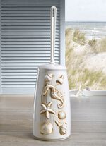 Handgearbeitete WC-Garnitur aus Keramik 