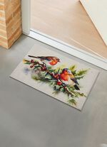 Fussmatte in winterlicher Optik 