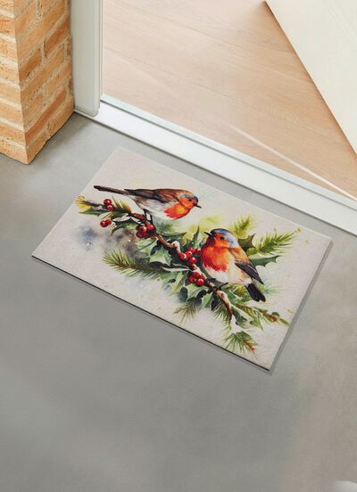 Fussmatte in winterlicher Optik 