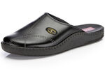 Klassische Herren-Pantoletten, mit anatomisch geformtem Fussbett SCHWARZ