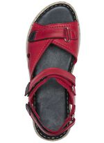 ELENA EDEN Sandale aus schattiertem Rind-Nappaleder ROT