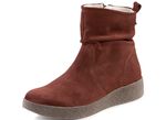 ELENA EDEN Stiefelette aus weichem Veloursleder ZIEGEL