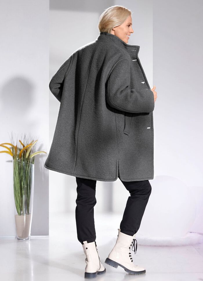 Kurzmantel mit Schurwolle 