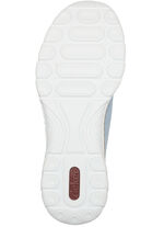 Rieker Sneaker mit Elastik-Zierschnürung HELLBLAU-WEISS