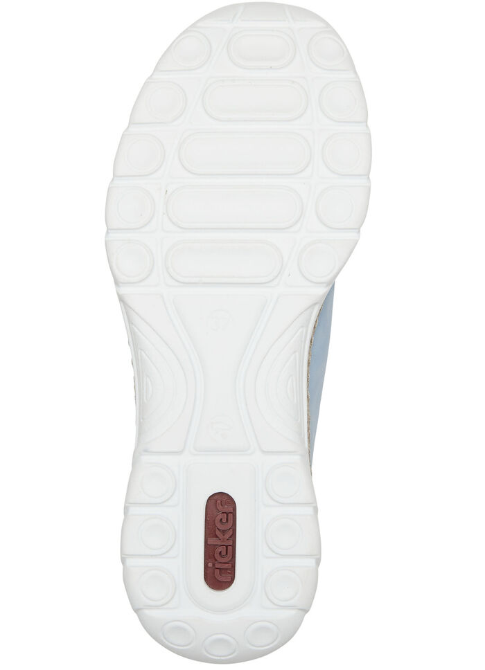 Rieker Sneaker mit Elastik-Zierschnürung HELLBLAU-WEISS