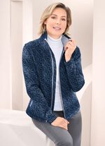 Fleecejacke in Strickoptik 