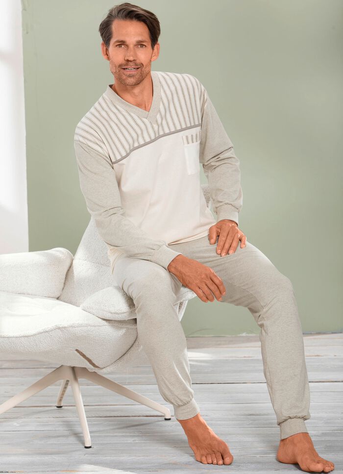 G&ouml;tting Schlafanzug mit B&uuml;ndchenabschl&uuml;ssen 