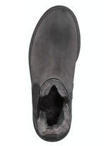 Trendige Stiefelette mit kuscheligem Lammfellfutter GRAU